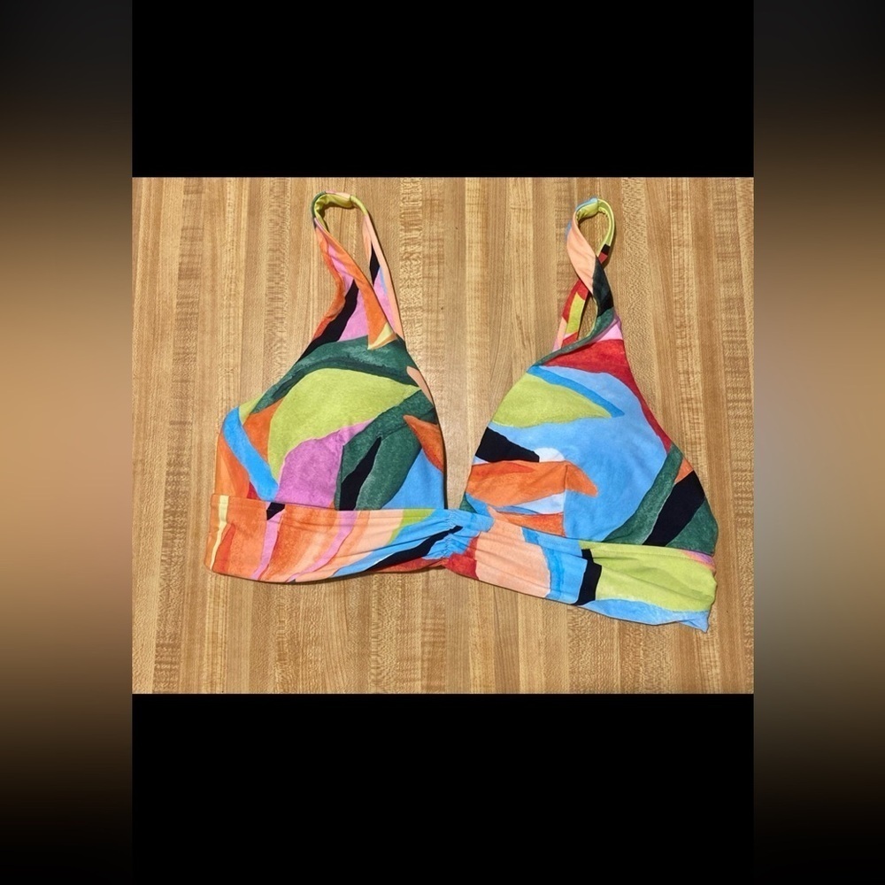 Seafolly Women's Tropfest Longline Triangle Bikini Top 12 - Picture 2 of 8